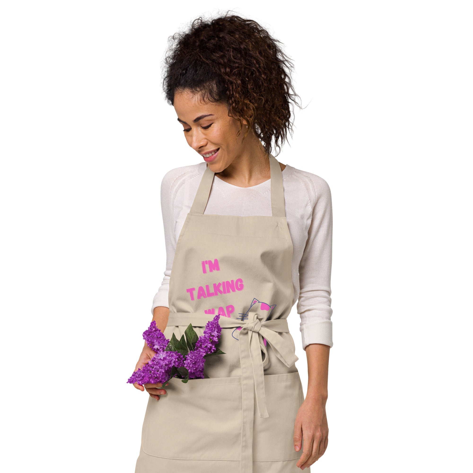 I'm Talking WAP!  Organic Cotton Apron