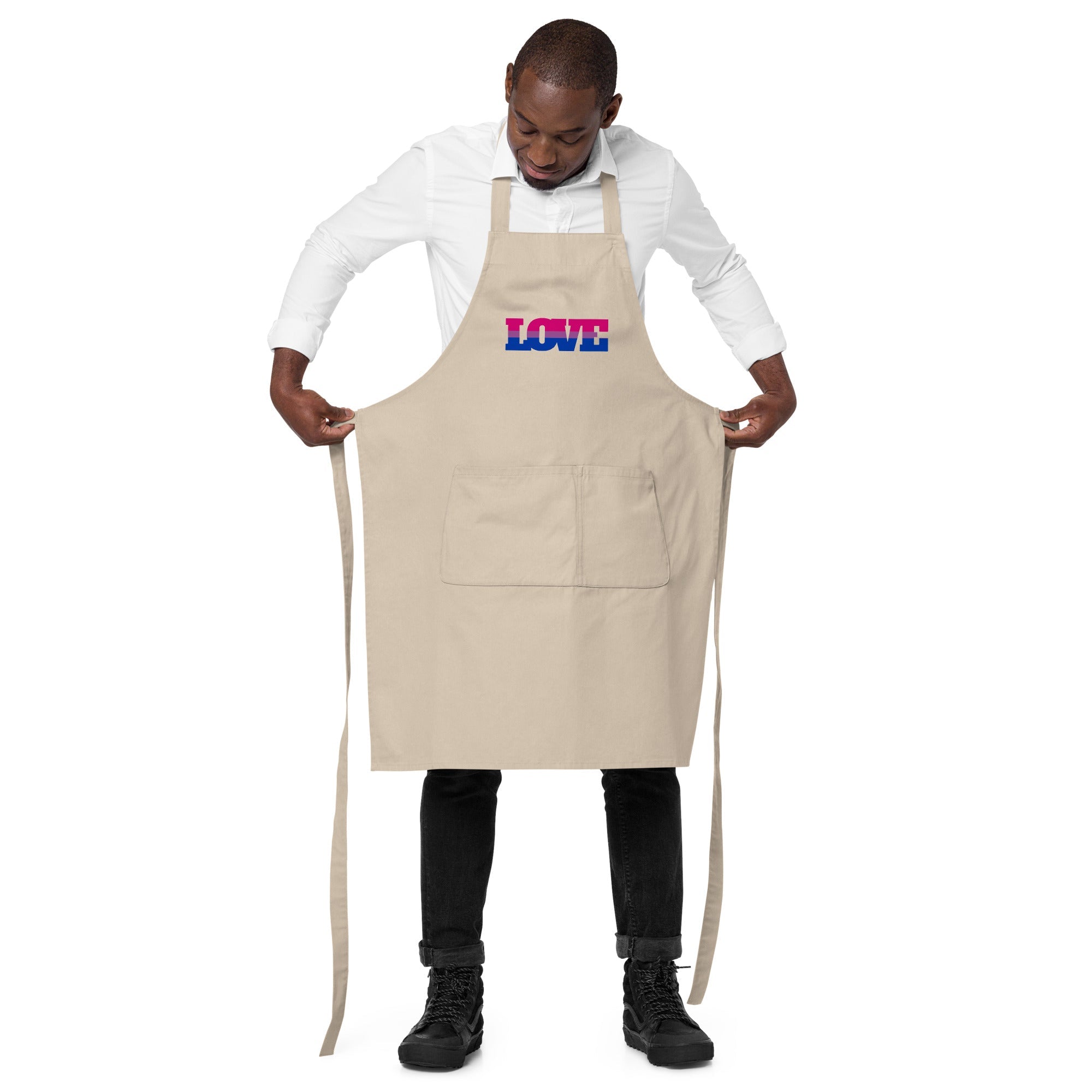 Bisexual Love Organic Cotton Apron