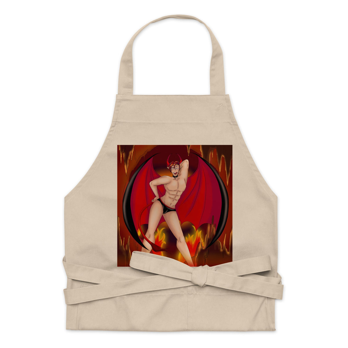 The Demon Of Homosexuality Organic Cotton Apron