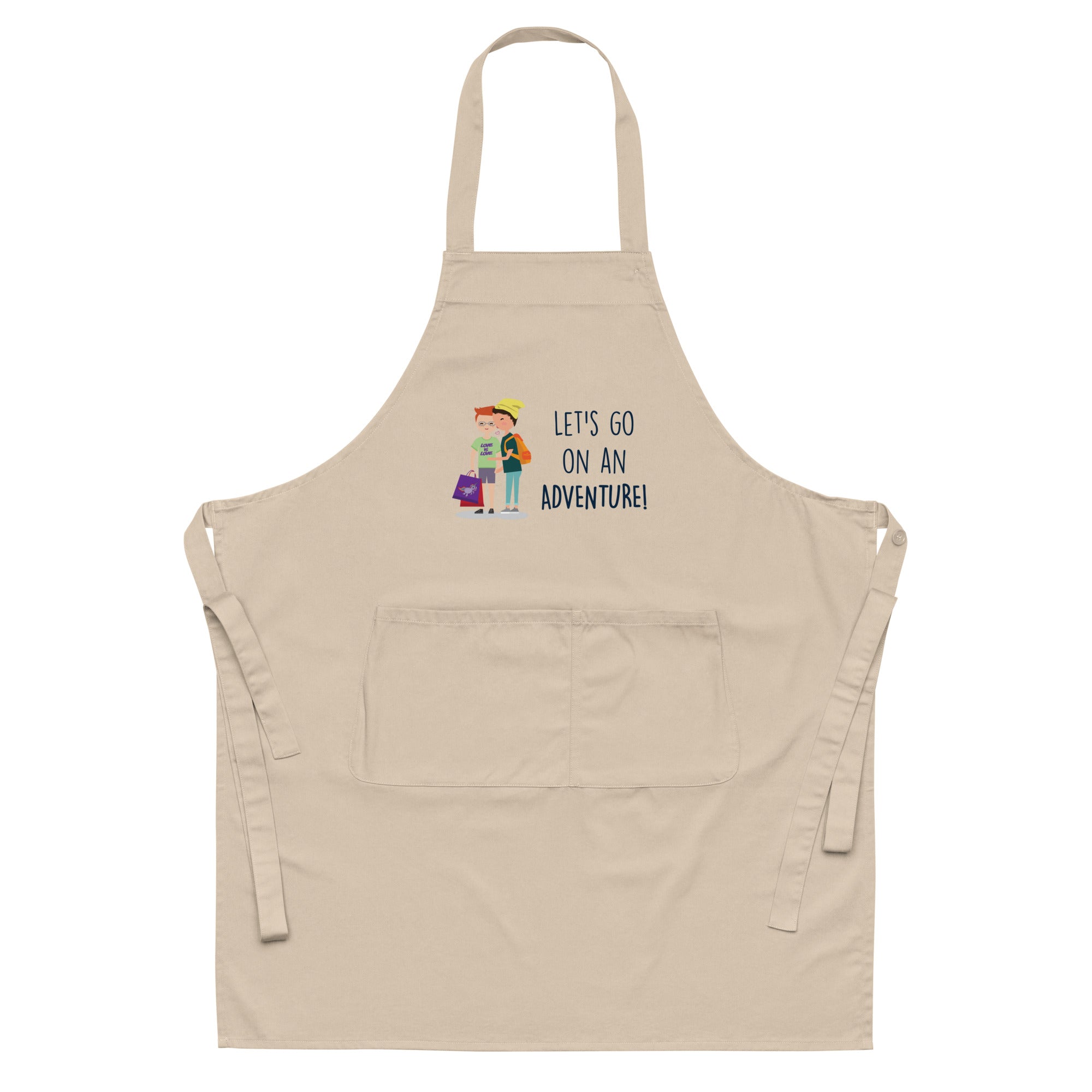 Let's Go On An Adventure Organic Cotton Apron