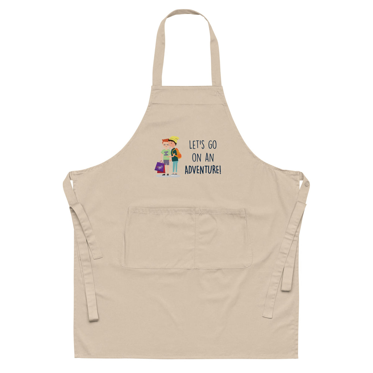 Let's Go On An Adventure Organic Cotton Apron