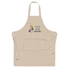 Let's Go On An Adventure Organic Cotton Apron