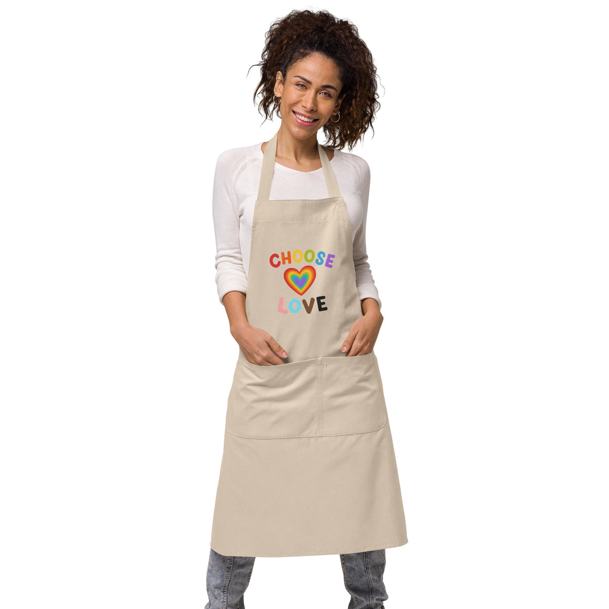Choose Love Organic Cotton Apron