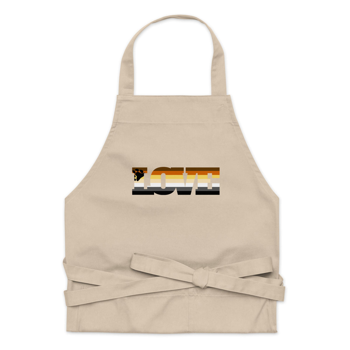 Gay Bear Love Organic Cotton Apron