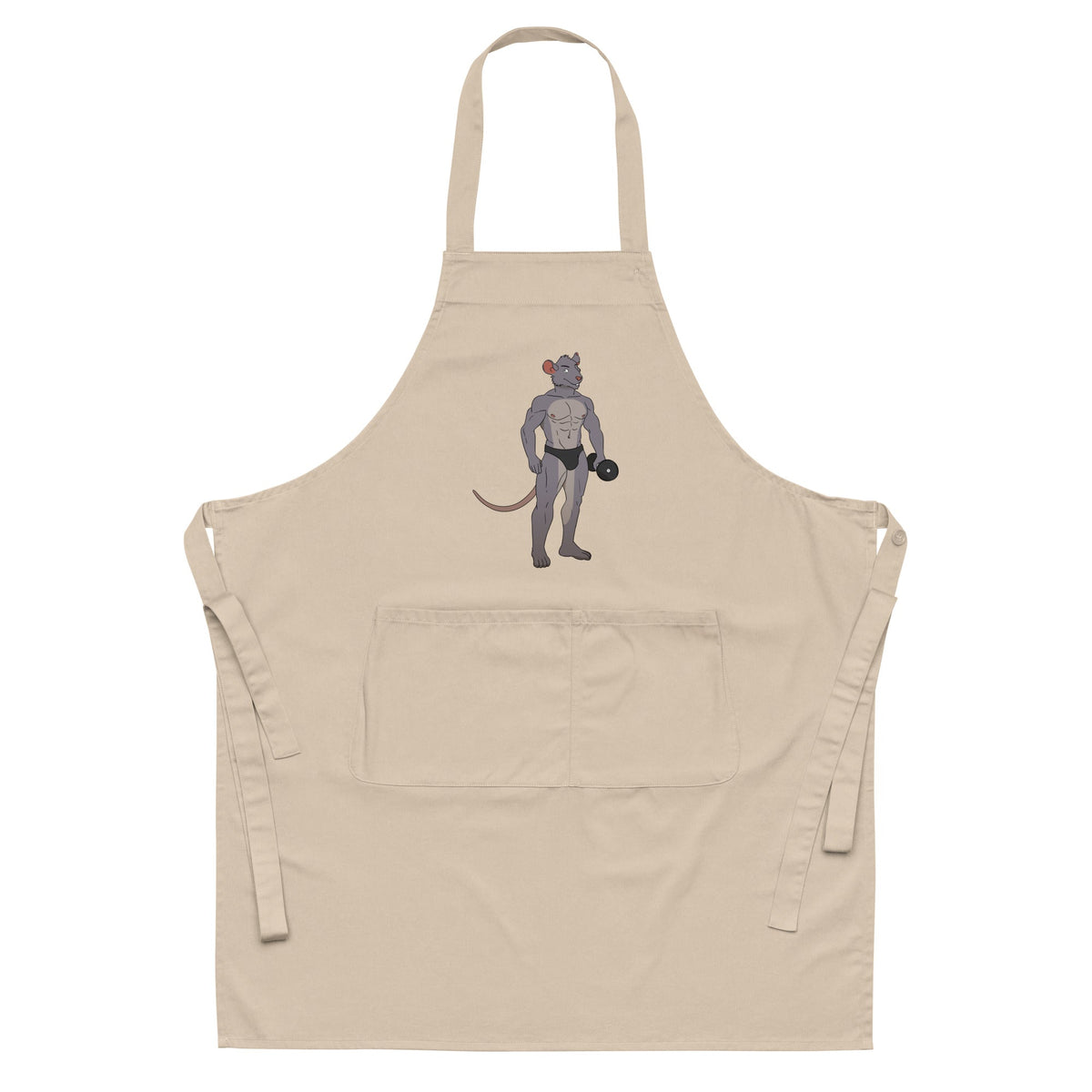 Gay Gym Rat Organic Cotton Apron
