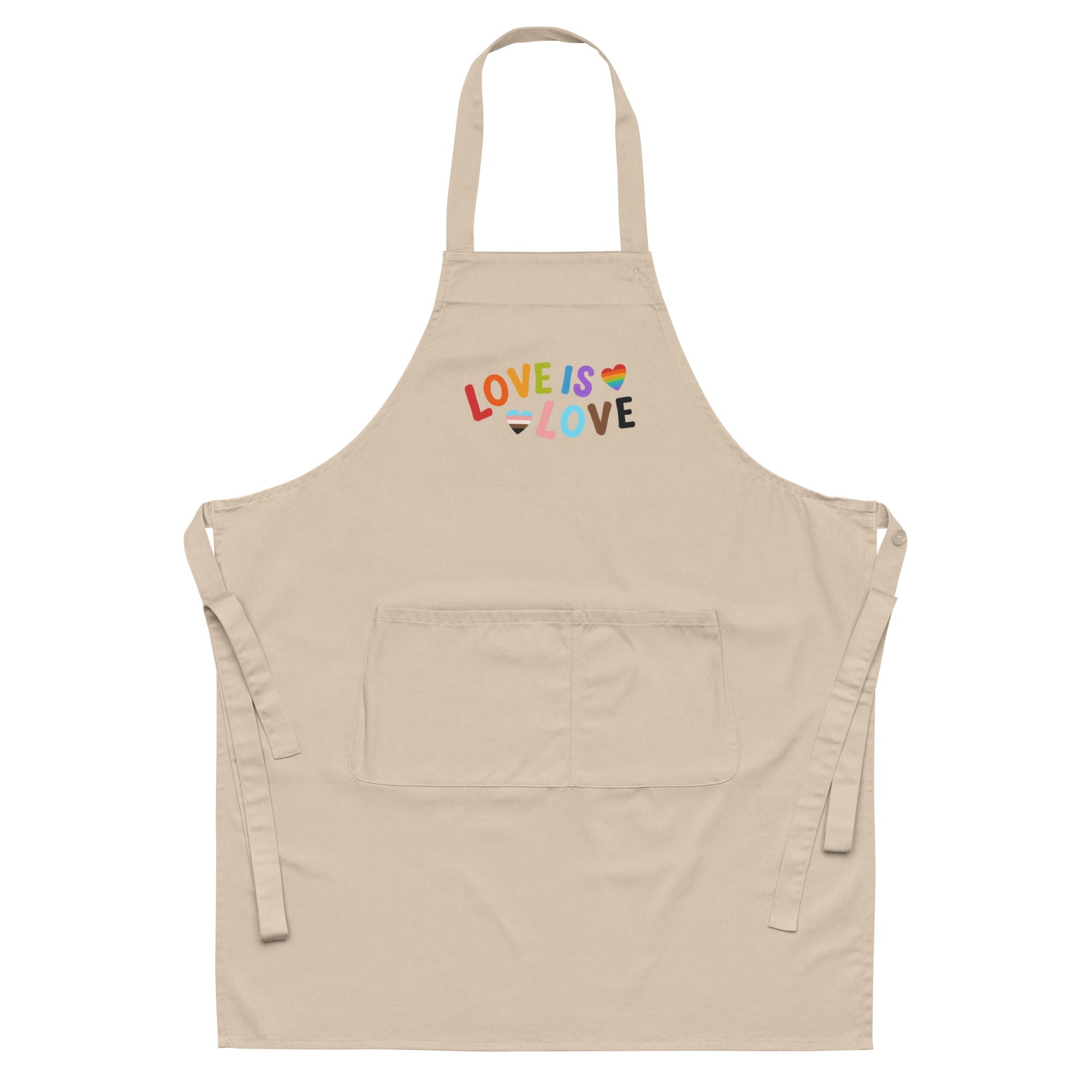 Love is Love LGBTQ Organic Cotton Apron