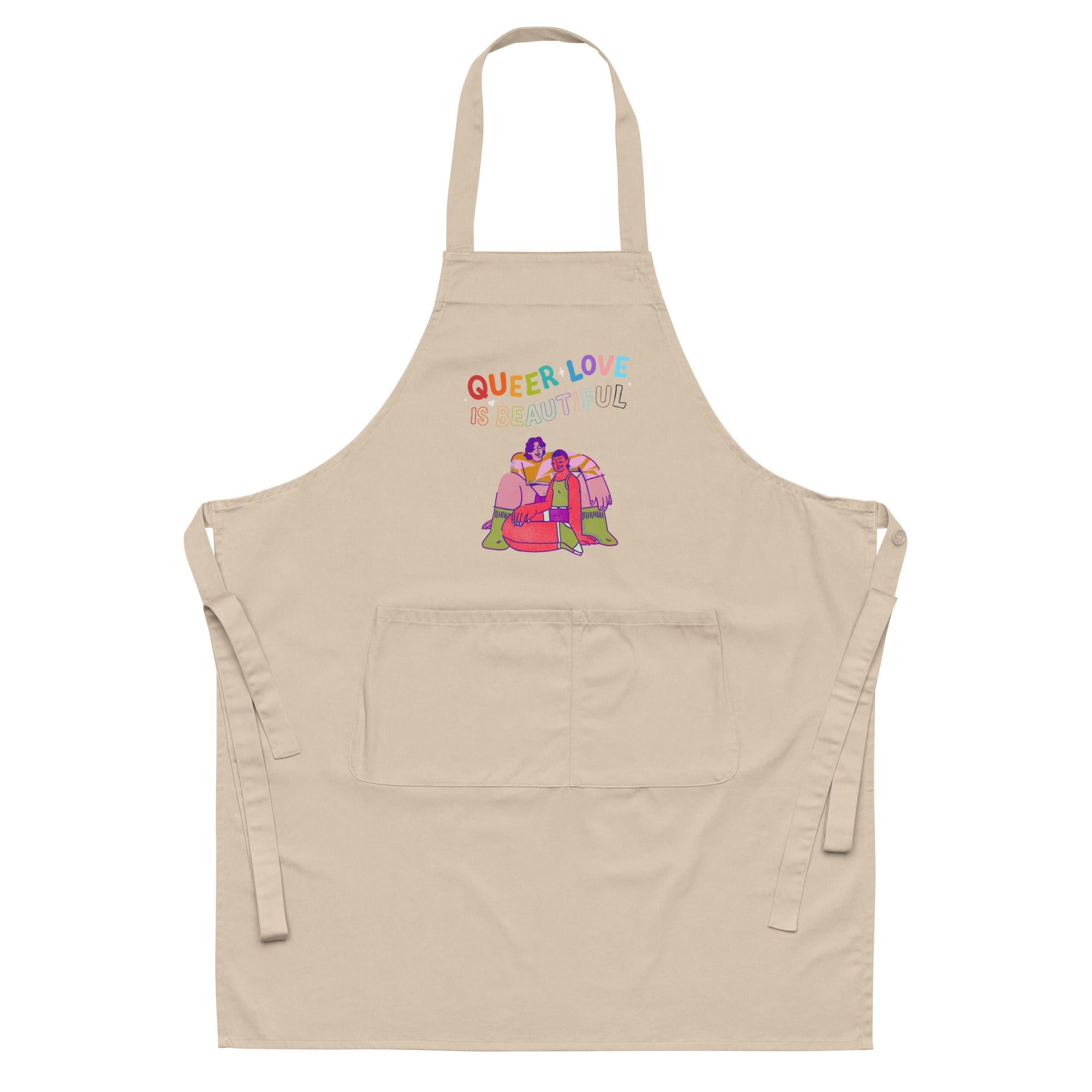 Queer Love is Beautiful Organic Cotton Apron
