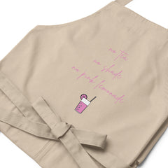 No Tea No Shade No Pink Lemonade Organic Cotton Apron