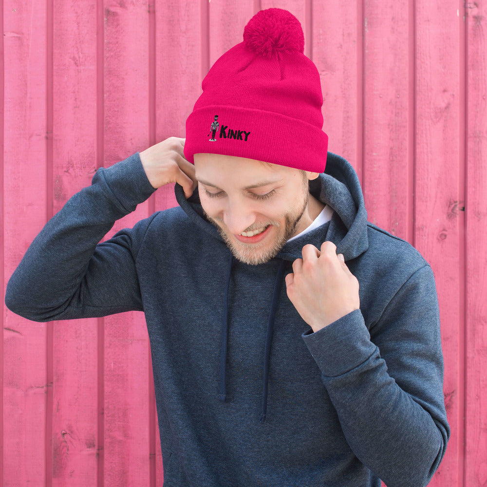 Kinky Pom-Pom Beanie