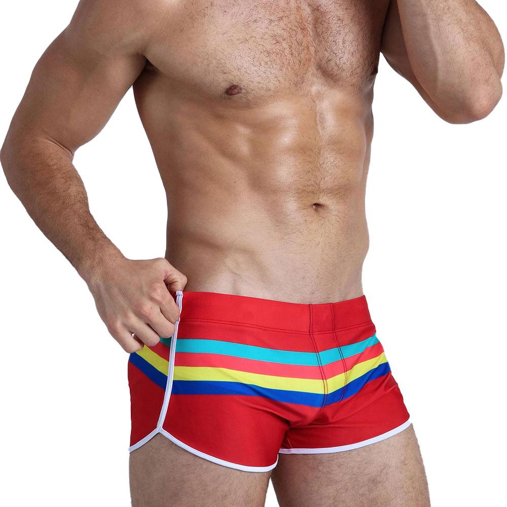 Pride Stripe Swim Trunks - The RainbowBoys
