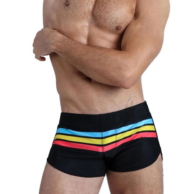Pride Stripe Swim Trunks - The RainbowBoys