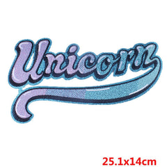 Unicorn Iron On Embroidered Patch