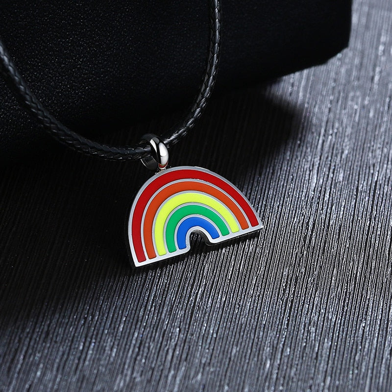 Rainbow Pendant Necklace