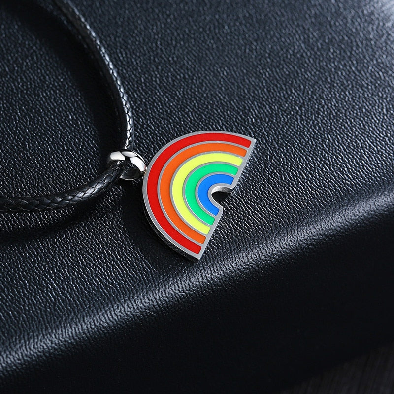 Rainbow Pendant Necklace