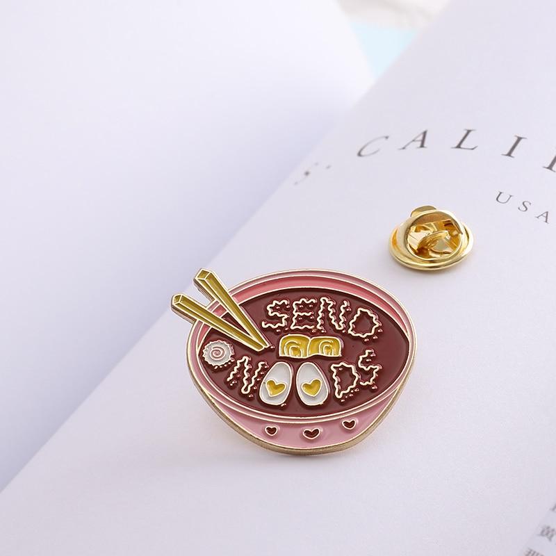 Send Noods Enamel Pin