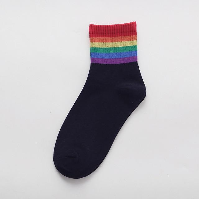 Cute Coloured Rainbow Socks