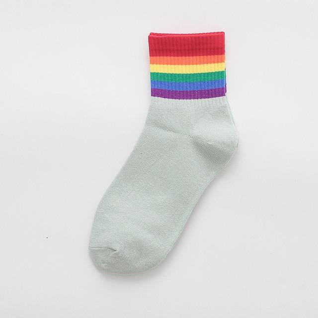 Cute Coloured Rainbow Socks