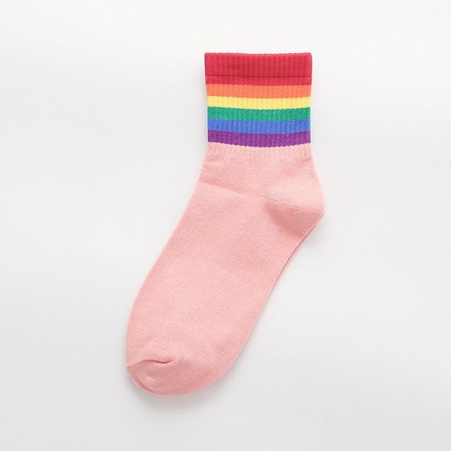 Cute Coloured Rainbow Socks