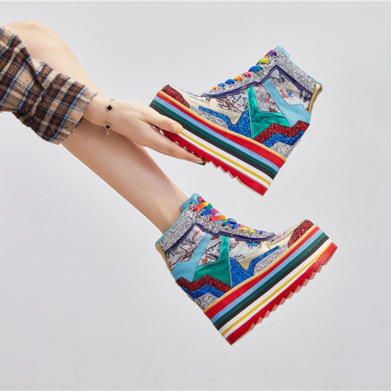 Rainbow Chunky Sneakers