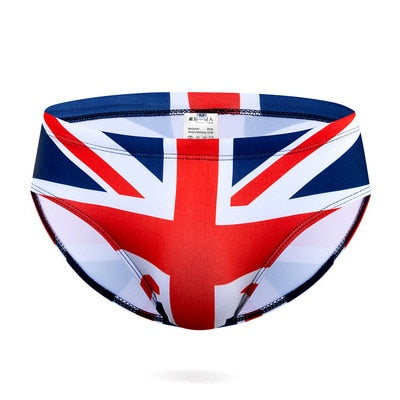 Union Jack Wide Swim Briefs