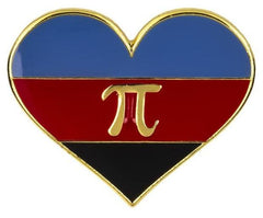 Polyamorous Pride Heart Enamel Pin