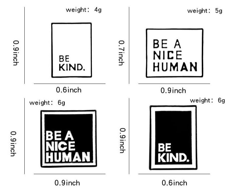 Be A Nice Human Enamel Pin