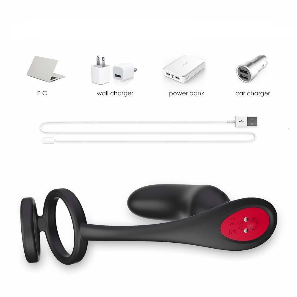 Remote Control 3-In-1 Prostate Penis Stimulator