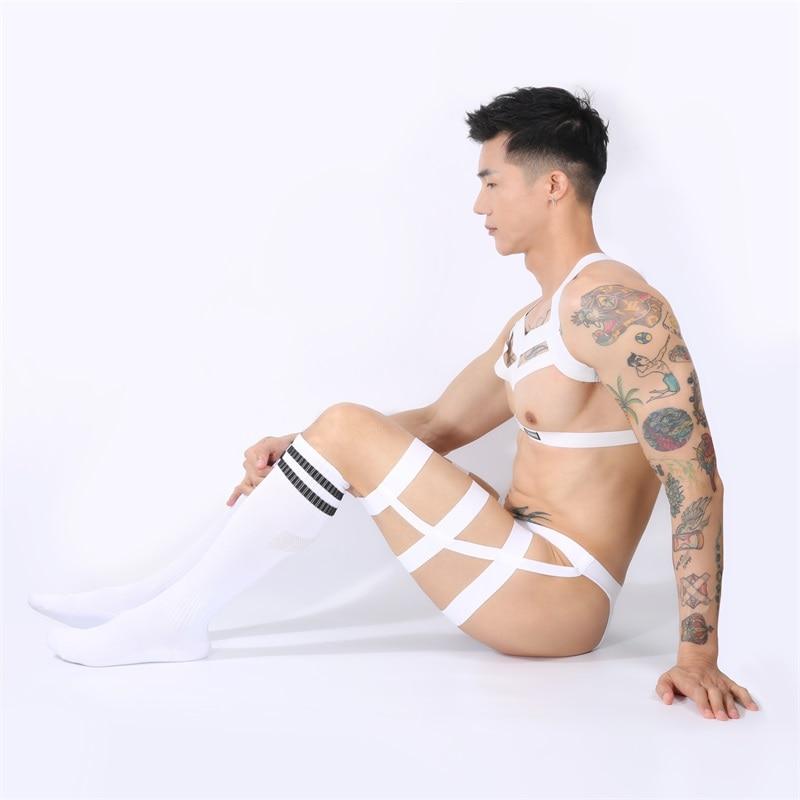 The Works: Elastic Harness + Briefs + Socks Set (3 Piece Outfit)