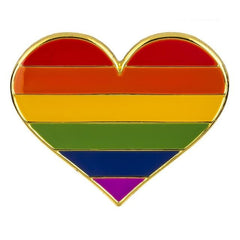 LBGT Pride Heart Enamel Pin