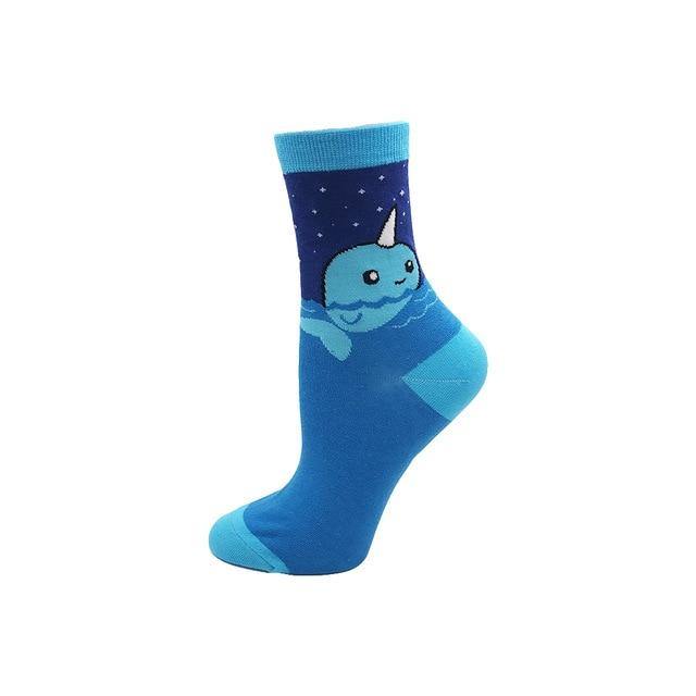 Happy Narwal Socks