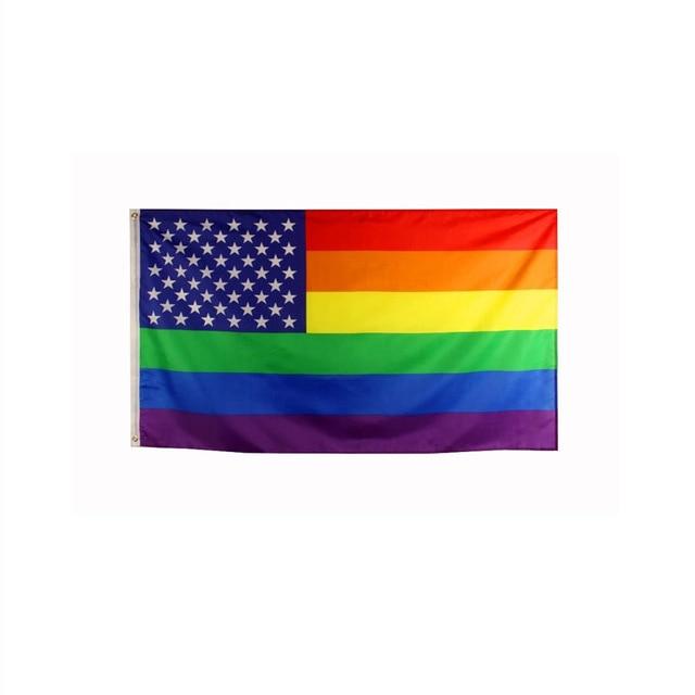 USA Gay Pride Flag