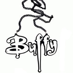 Buffy Acrylic Statement Chain Necklace