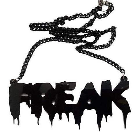 Freak Acrylic Statement Chain Necklace