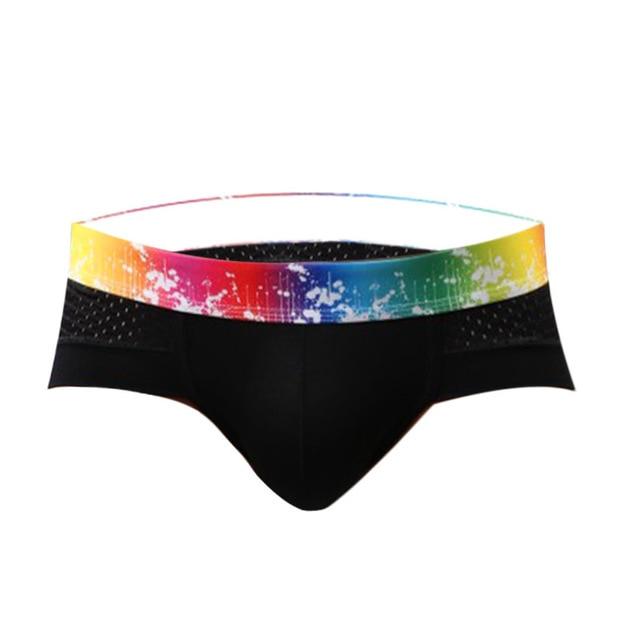 Rainbow Breathable Sports Briefs