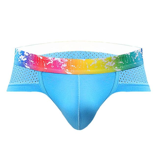 Rainbow Breathable Sports Briefs