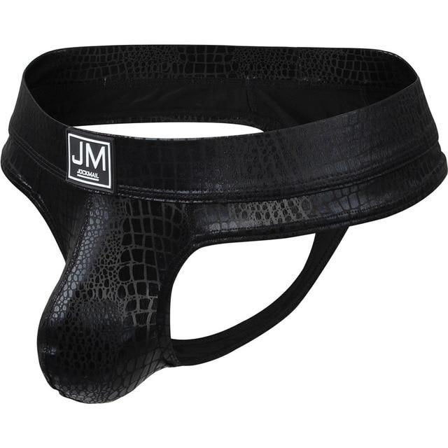 Jockmail Snakeskin Thong