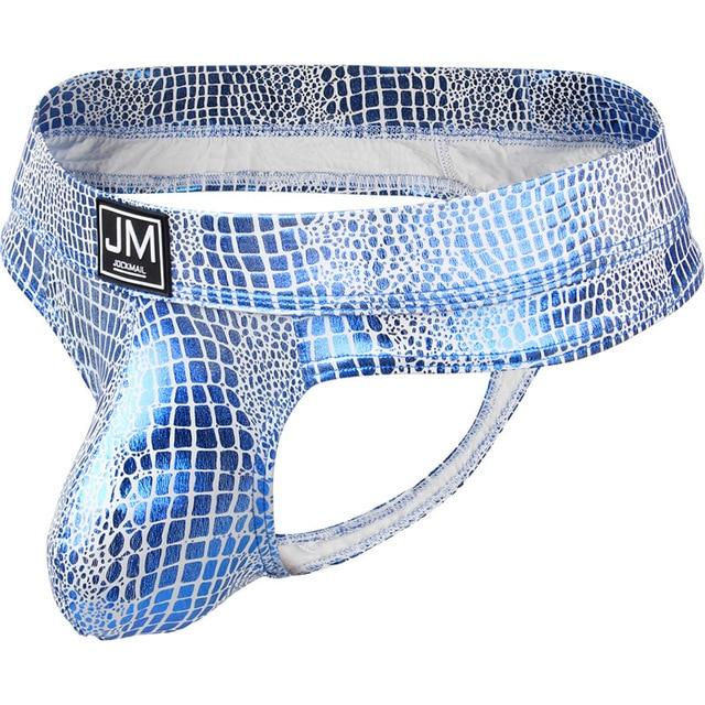 Jockmail Snakeskin Thong