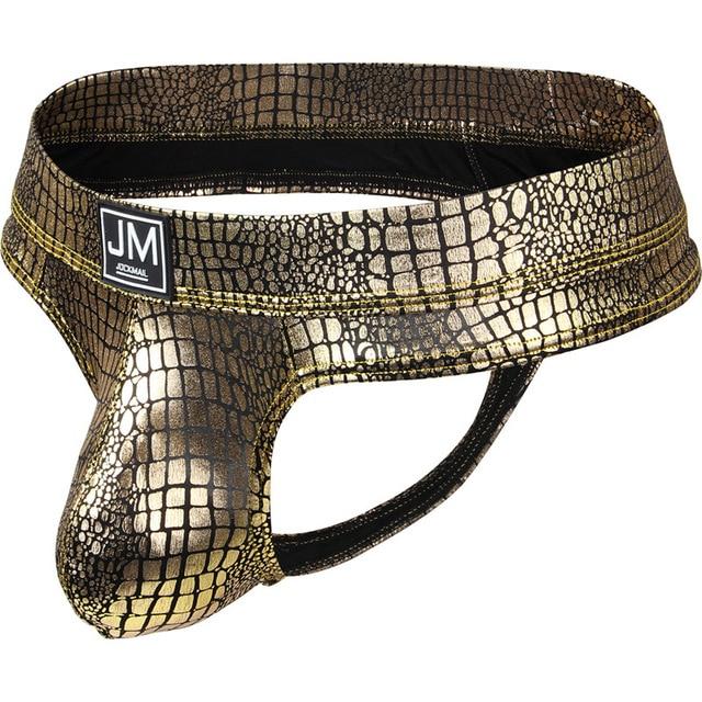 Jockmail Snakeskin Thong