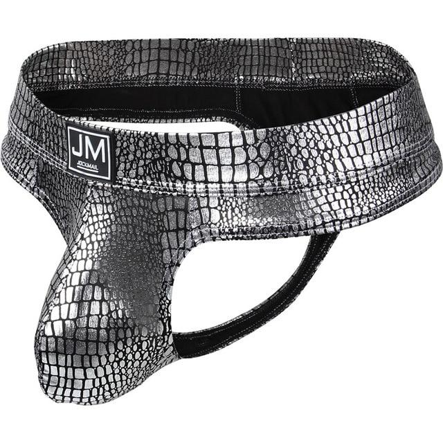 Jockmail Snakeskin Thong