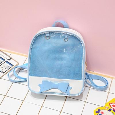 Transparent Pin Display Kawaii Backpack