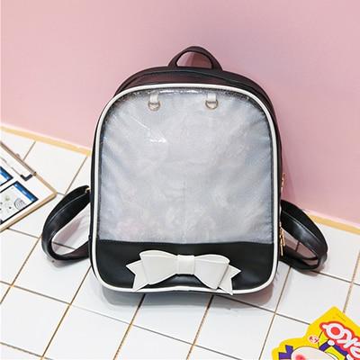Transparent Pin Display Kawaii Backpack