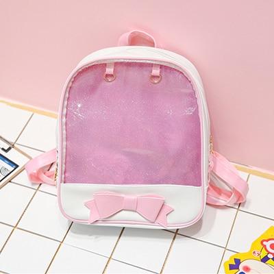 Transparent Pin Display Kawaii Backpack