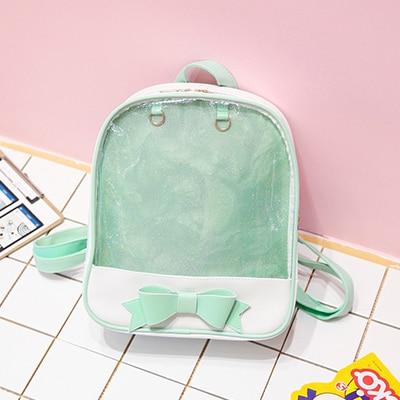 Transparent Pin Display Kawaii Backpack