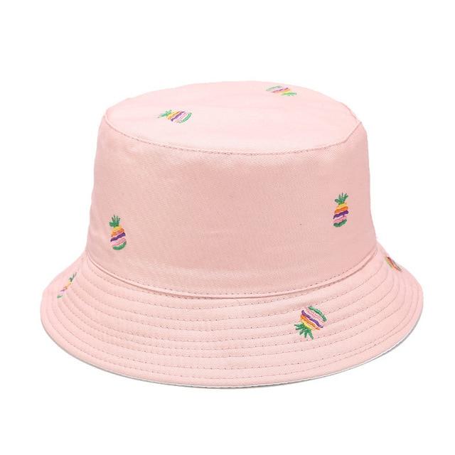 Rainbow Pineapple Printed Fisherman Hat
