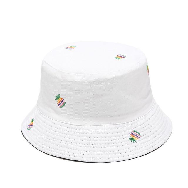 Rainbow Pineapple Printed Fisherman Hat