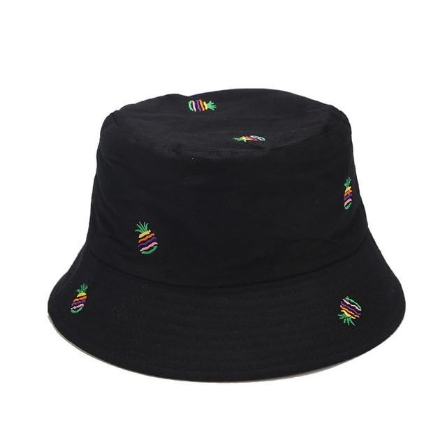 Rainbow Pineapple Printed Fisherman Hat