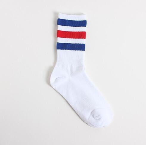Retro Three Stripes Cotton Socks