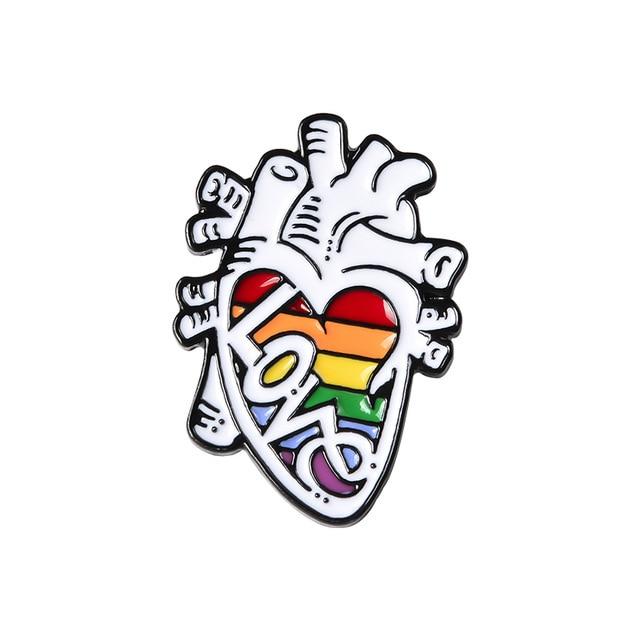 Love Heart Enamel Pin