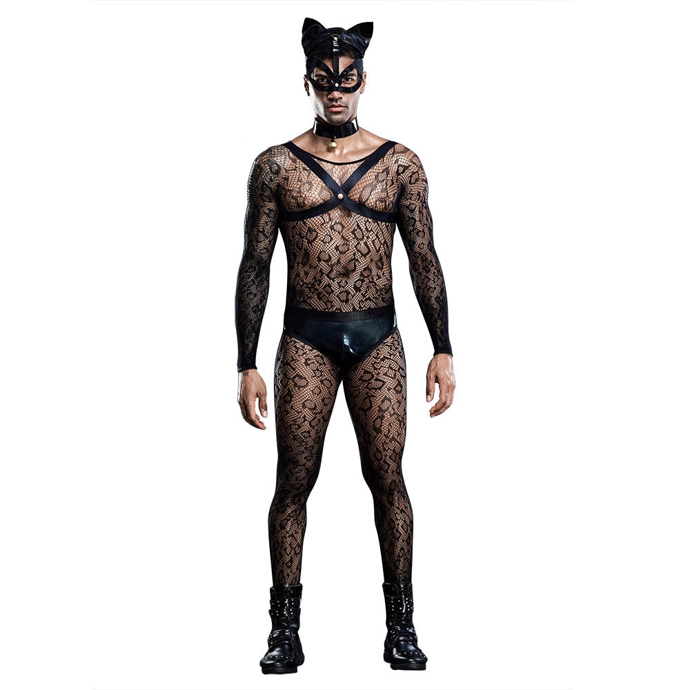 Mesh Gay Cat Costume