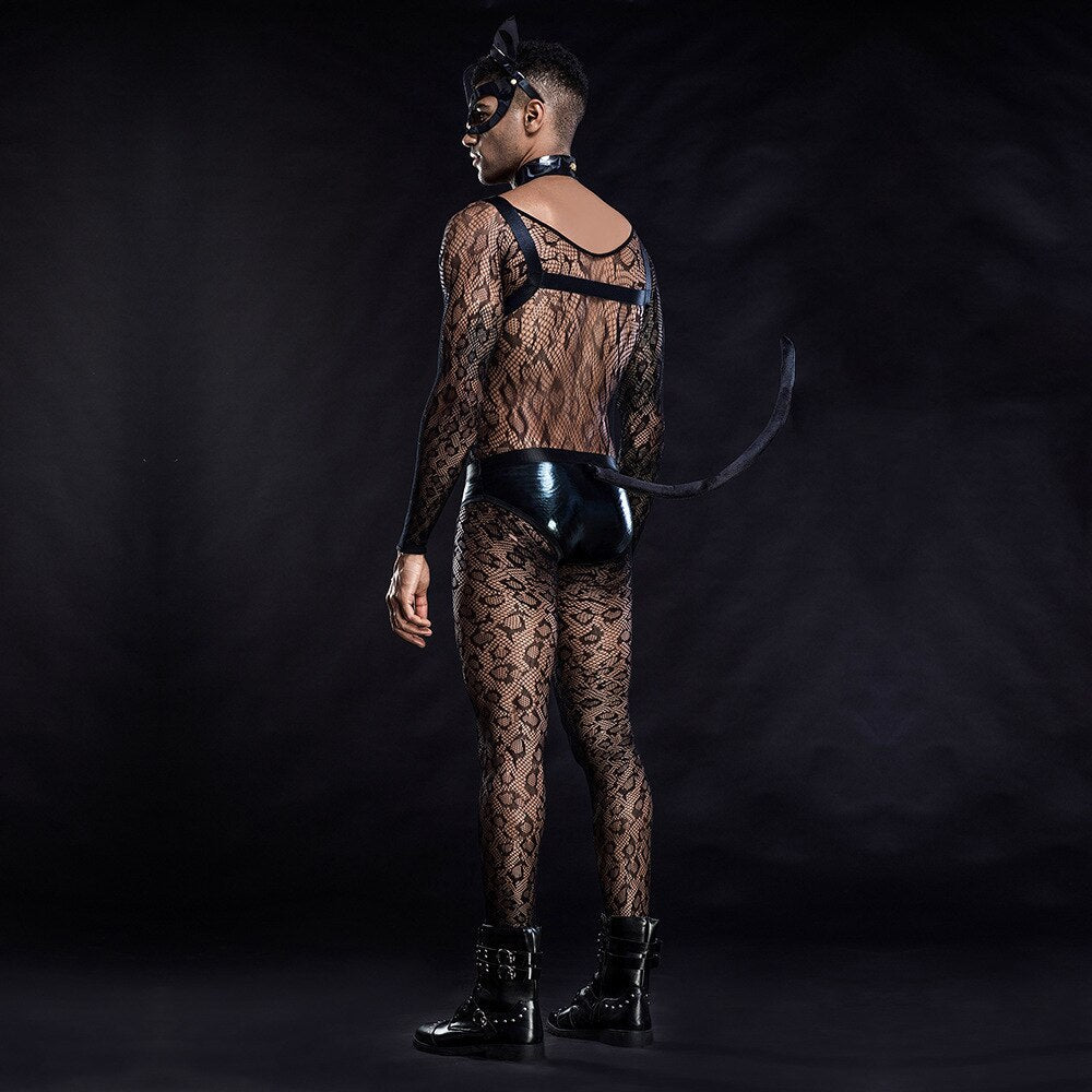 Mesh Gay Cat Costume